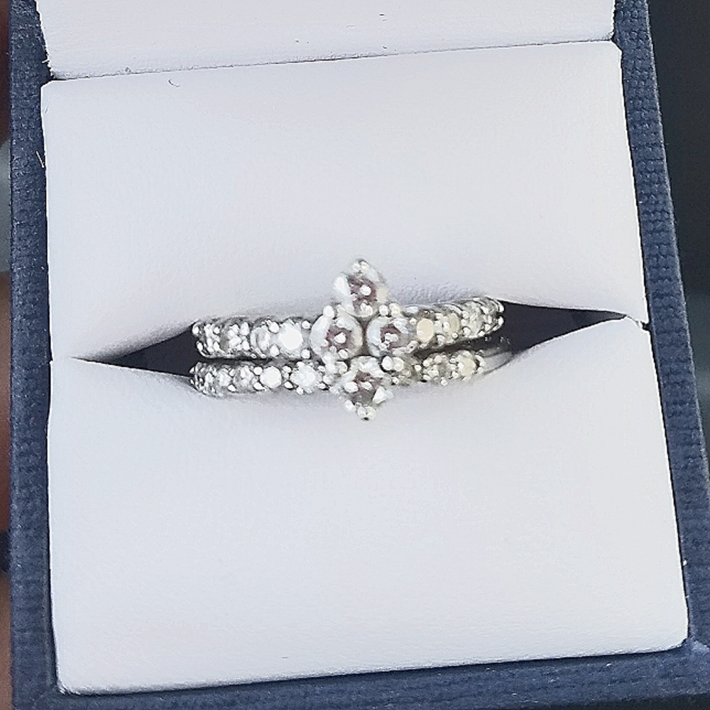 Reserved engagement ring set wedding band